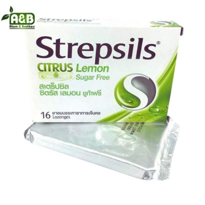 Picture of Strepsils Citrus Lemon (Sugar Free) 16 Lozenges (Thailand)