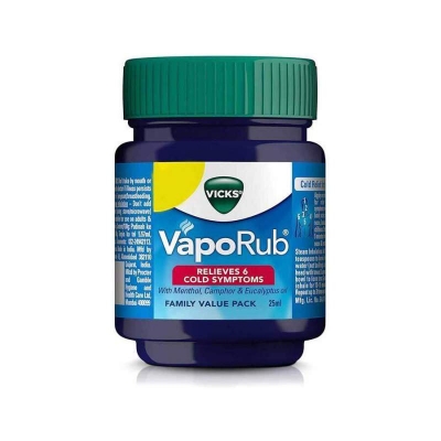 Picture of Vicks Vaporub Ointment  Relieves 6 Cold Symptoms (INDIAN) -  25ML
