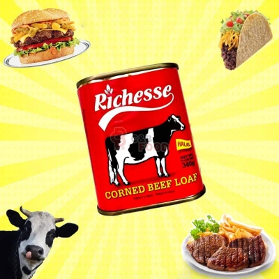 Picture of RICHESSE CORNED BEEF LOAF (HALAL) - 340GM