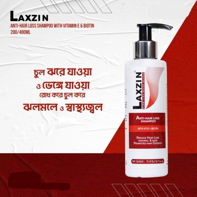 Picture of LAXZIN ANTI  HAIR LOSS SHAMPOO WITH VITA E + BIOTIN REDUCE HAIR LOSS  - 400ML