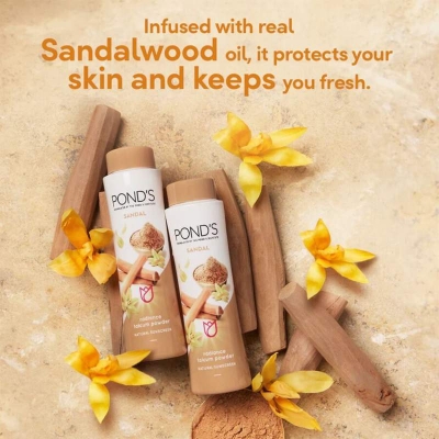 Picture of PONDS RADIANE TALCUM POWDER NATURAL SUNSREEN - 100GM SANDAL
