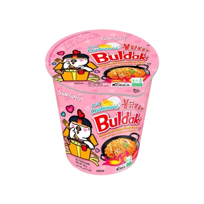 Picture of Samyang Carbonara Ramen Cup Noodles (korean) 80Grams