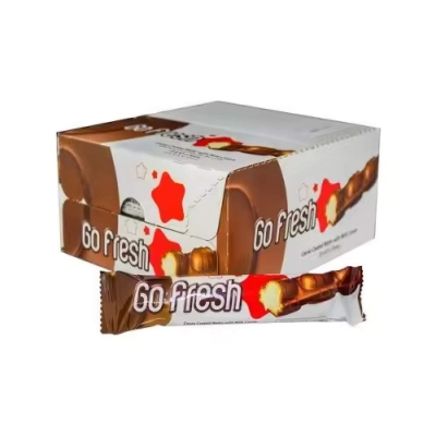 Picture of Go Fresh Chocolate Coated Wafer with Milk Cream, Each Individually Wrapped 20g X Pack of 24 (From Turkey)