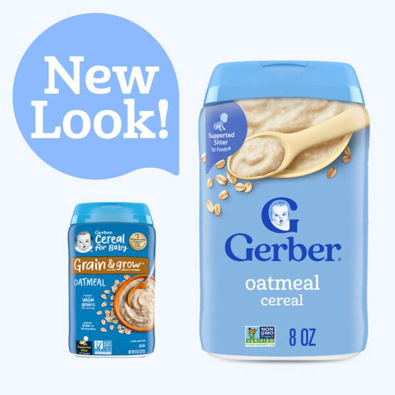 Picture of Gerber Cereal For Baby Oatmeal Grain & Grow (U.S.A) - 227g