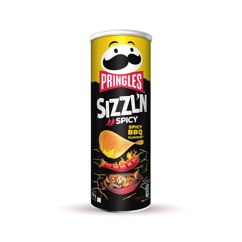 Picture of Pringles Sizzln Apicy BBQ Flavour  158Gm (U.S.A) - 1Pcs
