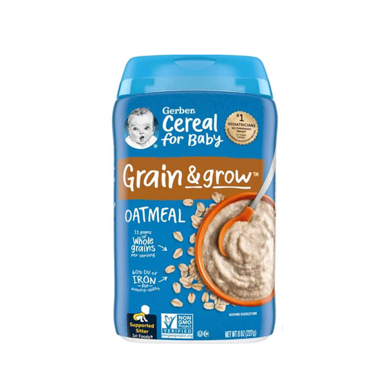 Picture of Gerber Cereal For Baby Oatmeal Grain & Grow (U.S.A) - 227g