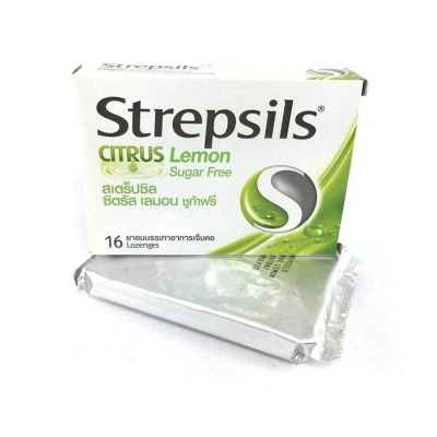 Picture of Strepsils Citrus Lemon (Sugar Free) 16 Lozenges (Thailand)