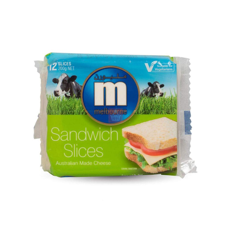 Picture of Slice Cheese Melbourne 12 Slices Australia - 200 gm
