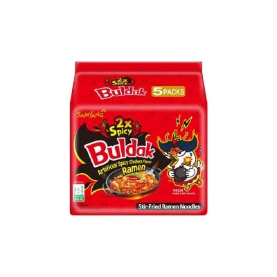 Picture of Samyang Hot Chicken Ramen 2X Spicy Noodles (korean) 5 X 140Grams