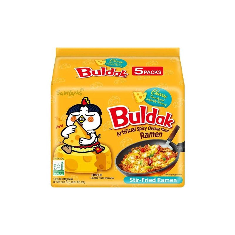 Picture of Samyang Cheese Ramen Noodles (korean) 5 X 140Grams