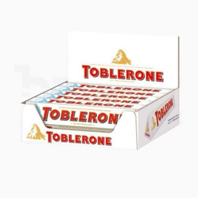 Picture of TOBLERONE WHITE CHOCOLATE WITH HONEY & ALMOND NOUGAT 100GM 4PCS PACK