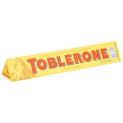 Picture of TOBLERONE MILK CHOCOLATE WITH HONEY & ALMOND NOUGAT 100GM 4PCS PACK