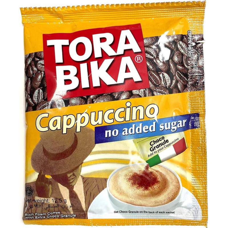 Picture of TORA BIKA CAPPUCCINO NO ADDED SUGAR COFFEE MIX (INDONESIA) - 20 SACHETS 250GM
