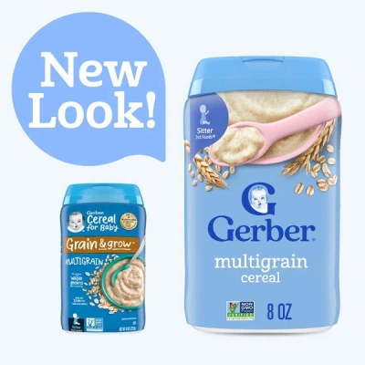 Picture of Gerber Cereal For Baby Multigrain Grain & Grow (U.S.A) - 227g