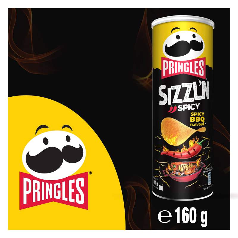 Picture of Pringles Sizzln Apicy BBQ Flavour  158Gm (U.S.A) - 1Pcs