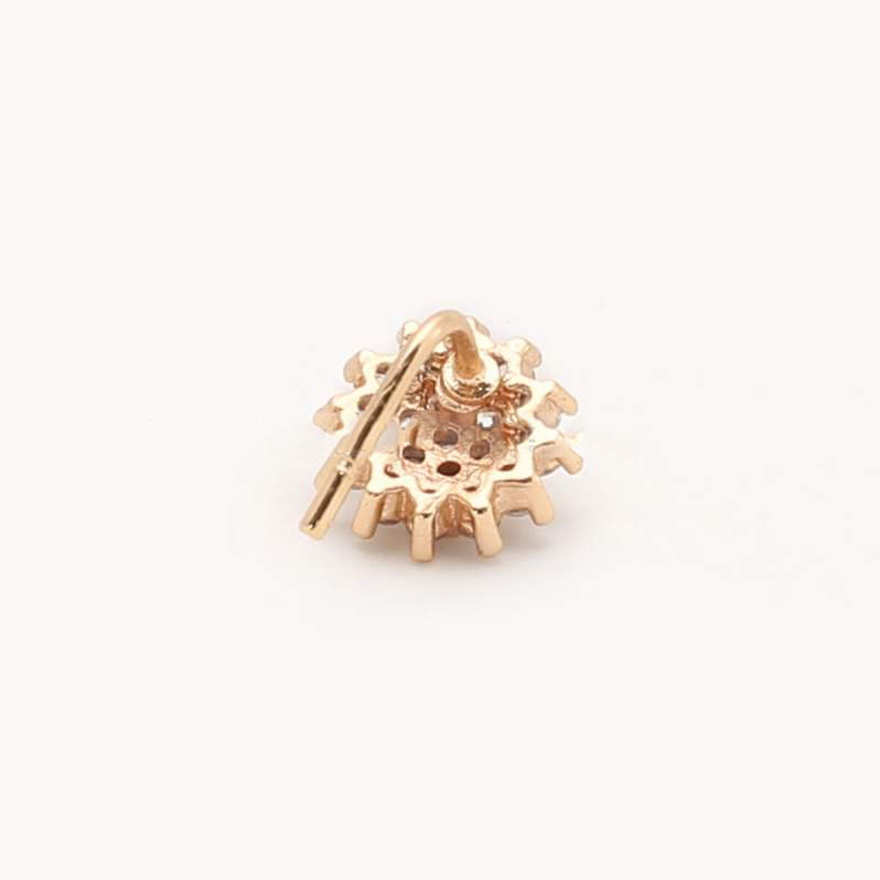 Picture of Party L Shape Push Nose Pin - 1Pcs Gold