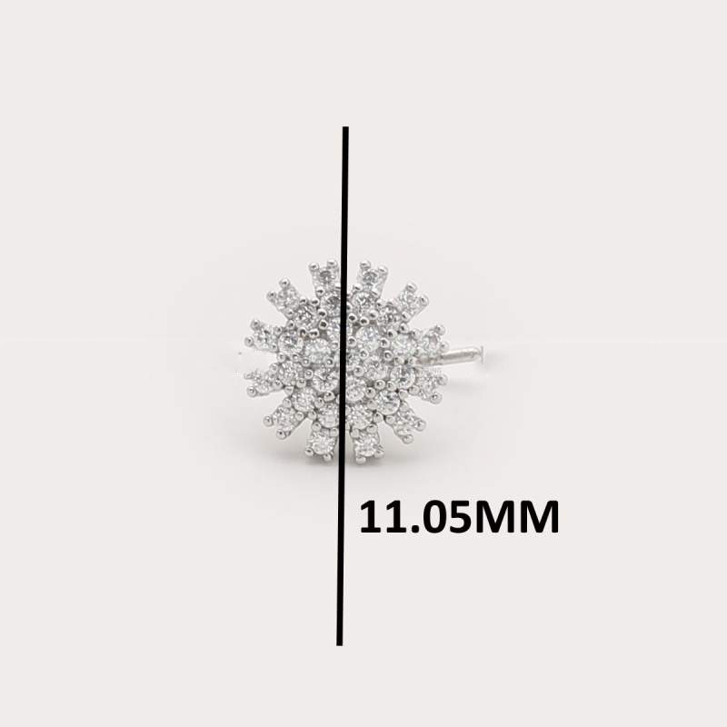 Picture of Party L Shape Push Nose Pin - 1Pcs Silver