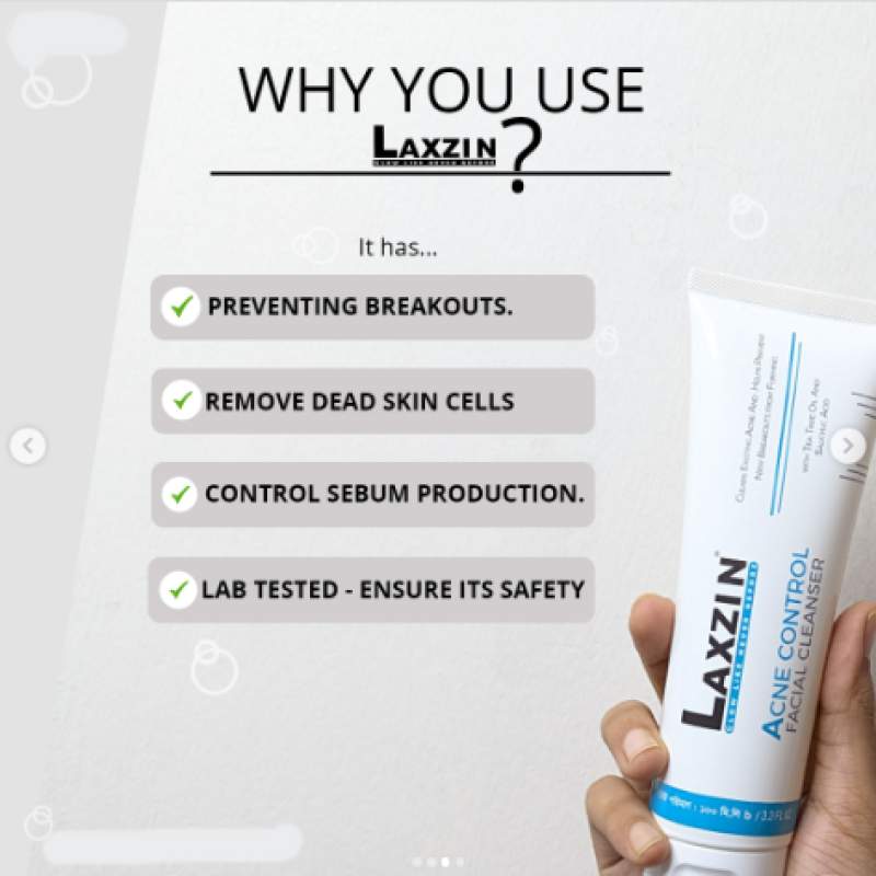 Picture of LAXZIN ACNE CONTROL FACIAL CLEANSER - 100ML
