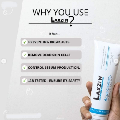 Picture of LAXZIN ACNE CONTROL FACIAL CLEANSER - 100ML