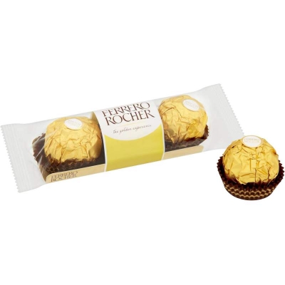 Picture of Ferrero Rocher Chocolate T3*1Pcs Pack (Italy) - 37.5gm