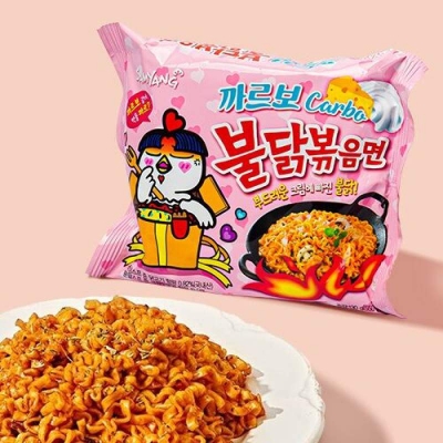 Picture of Samyang Carbonara Ramen Noodles (korean) 5 X 130Grams