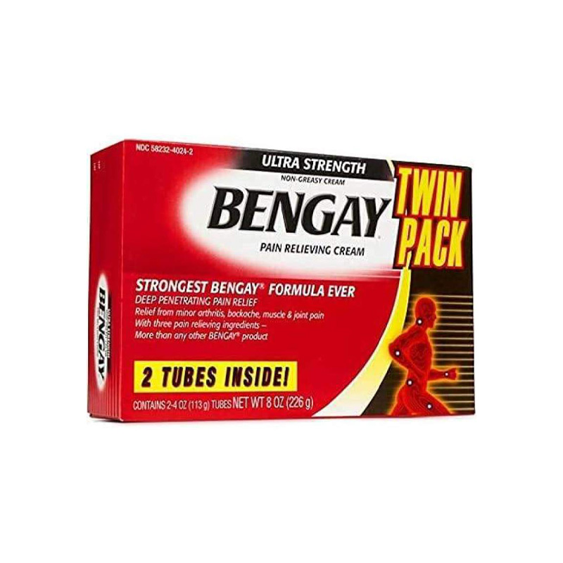 Picture of BENGAY ULTRA STRENGTH TOPICAL ANALGESIC CREAM TWIN PACK (EU) - 226GM