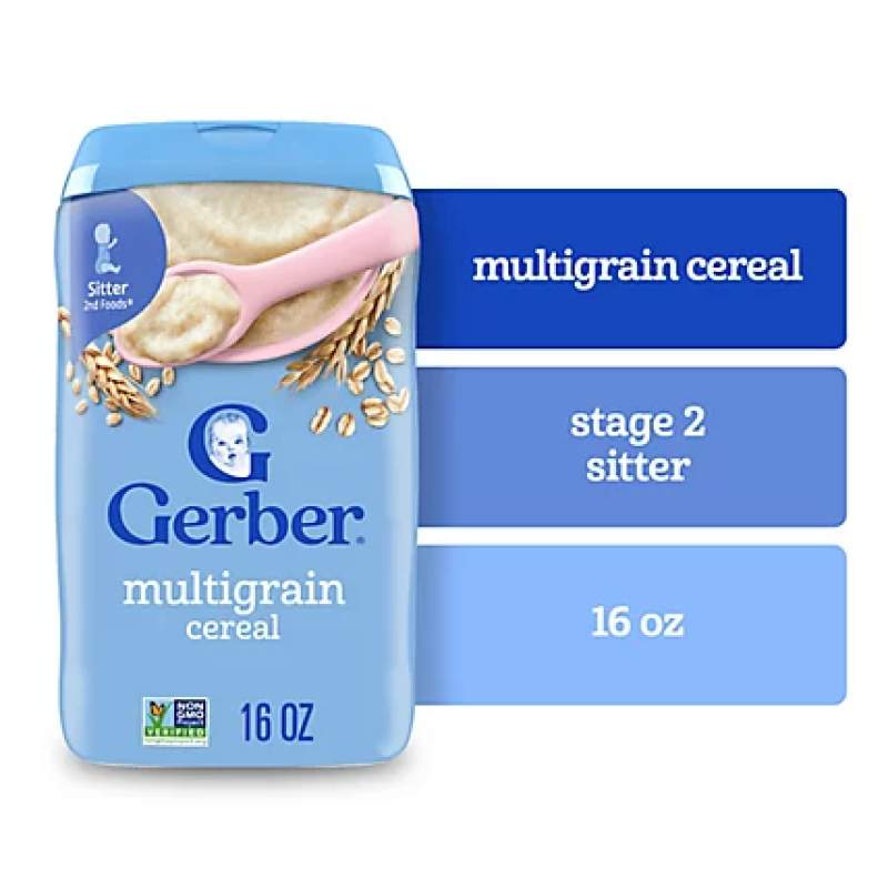 Picture of Gerber Cereal For Baby Multigrain Grain & Grow (U.S.A) - 227g