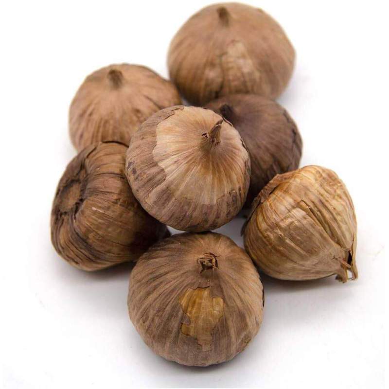 Picture of Black Garlic Whole Fresh Garlic Whole Bulbs All Natural Whole Fermented - 500g
