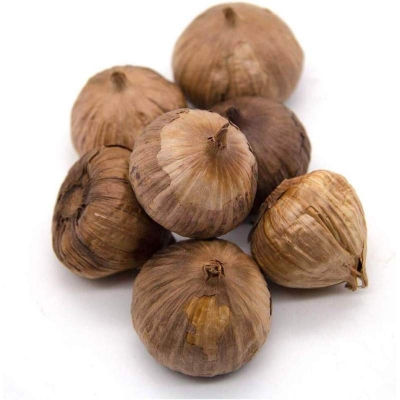 Picture of Black Garlic Whole Fresh Garlic Whole Bulbs All Natural Whole Fermented - 500g