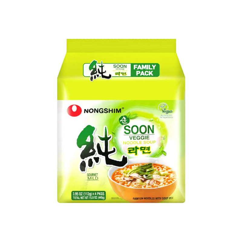Picture of Nongshim Soon Veggie Noodle Soup (KOREA) - 560GM