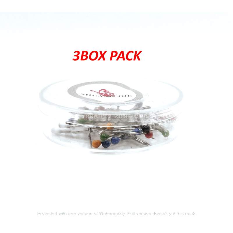 Picture of HIJAB GLASS PINS FOR WOMEN (SMALL SIZE)  30+_PCS PER BOX - 3BOX PACK Multicolor