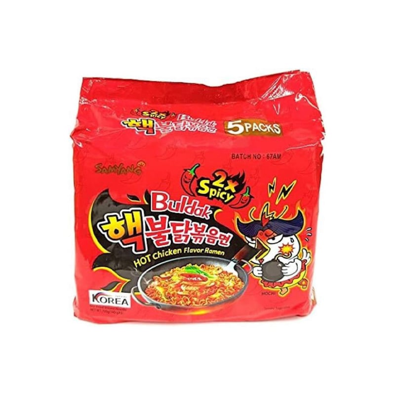 Picture of Samyang Hot Chicken Ramen 2X Spicy Noodles (korean) 5 X 140Grams