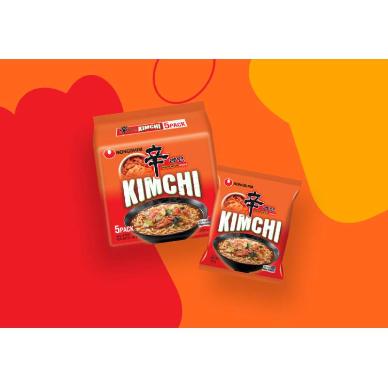 Picture of Nongshim Shin Kimchi Ramyun (KOREAN) - 600GM
