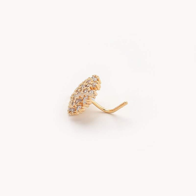 Picture of Party L Shape Push Nose Pin - 1Pcs Gold