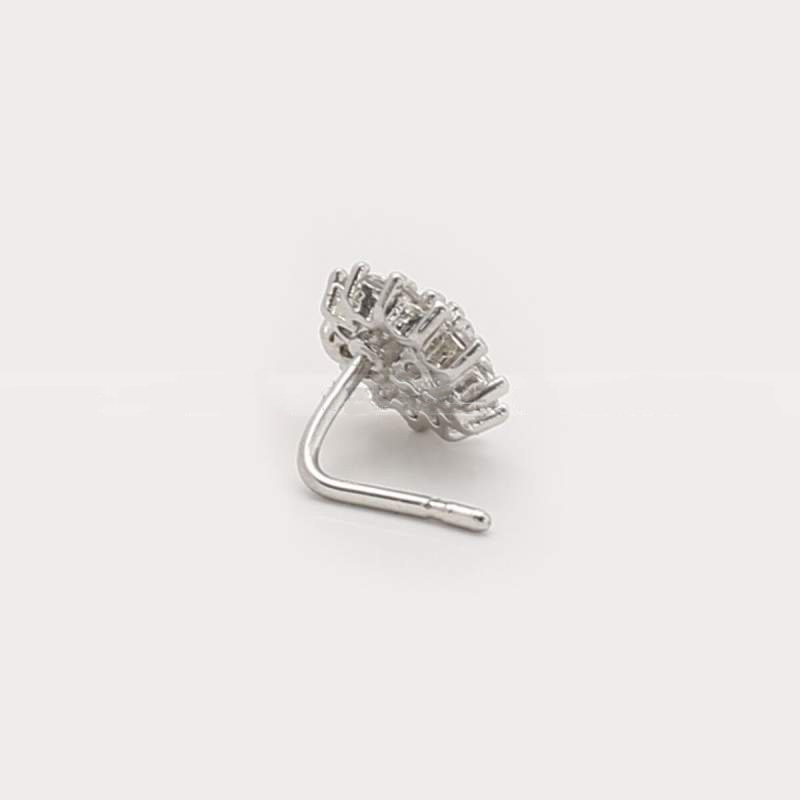 Picture of Party L Shape Push Nose Pin - 1Pcs Silver