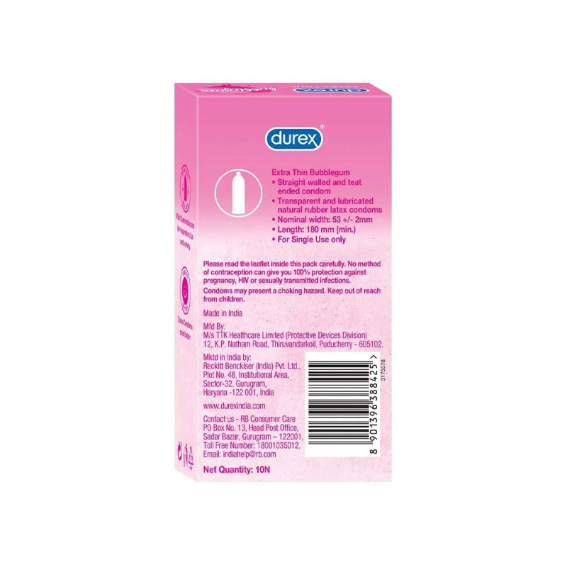 Picture of DUREX CONDOMS EXTRA THIN MADE IN INDIA 10N