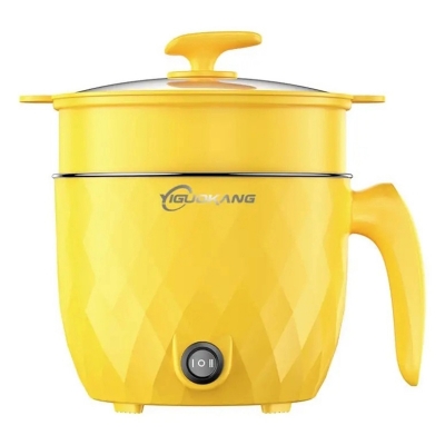 Picture of Electric Cooker – Dual Heat Settings – Yellow Color-Yellow