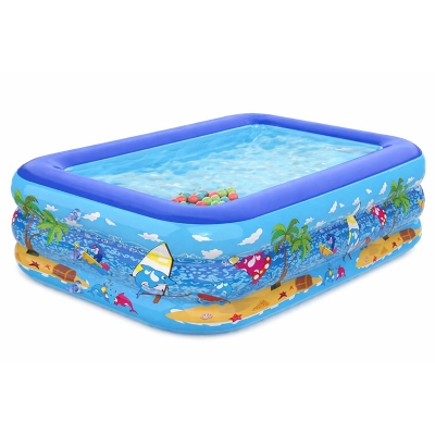 Picture of Swimming Pool 150 Cm For Kids + Free Pumper-Blue