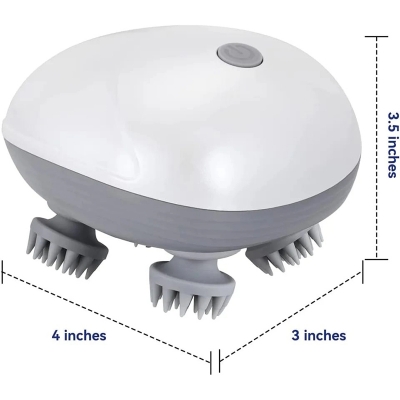 Picture of Smart Scalp Massager With Red Light Therapy-White