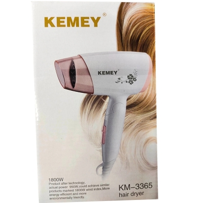 Picture of kemey km 3365 Foldable Hair Dryer-White