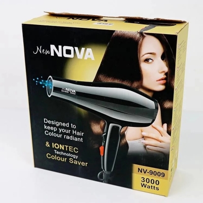Picture of Nova Professional Hair Dryer 3000 Watt With Temperature Nv-9008-Black