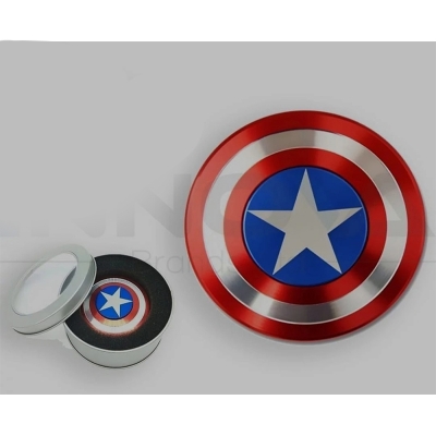 Picture of Captain America Shield MetalTri-Spinner Fidget spinner-Multicolor