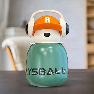 Picture of Cute Cartoon Water Bottle – Kids & Daily Use-Multicolor