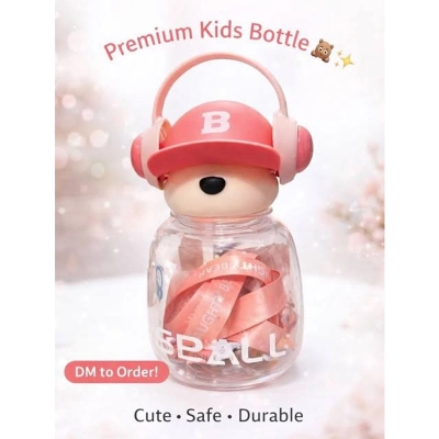 Picture of Premium Kids Water Bottle – Cute Bear Design-Multicolor