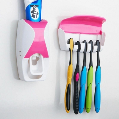 Picture of Automatic Toothpaste Squeezing Device Set-Multicolor