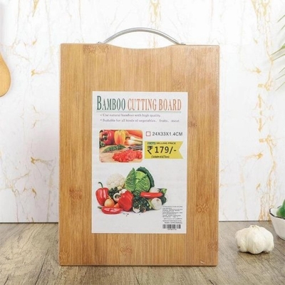 Picture of Bamboo Cutting Board Vegetable Chopping Plate Cutting Board Standard 22X32Cm-Same as picture