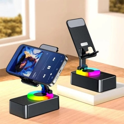 Picture of RGB Mobile Phone Stand with Bluetooth Speaker-Same as picture