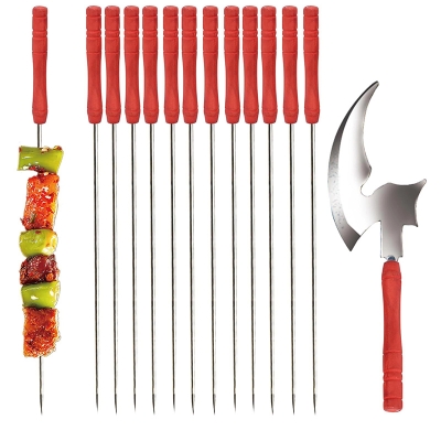 Picture of BBQ Grill Skewer Set with Fork & Knife-Same as picture