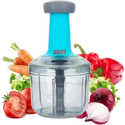 Picture of Manual Hand Press Food Chopper & Vegetable Cutter-Same as picture
