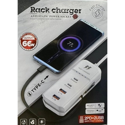 Picture of 66W Fast Charging Rack Charger – 2PD + 2USB Ports-Same as Picture